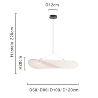 Nordik Kerek Függő Csillár – Modern LED Lámpa Étkezőbe és Nappaliba, 6 Méretben