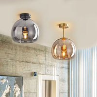 Üveg Nordic Mennyezeti Lámpa – Modern LED Folyosóra
