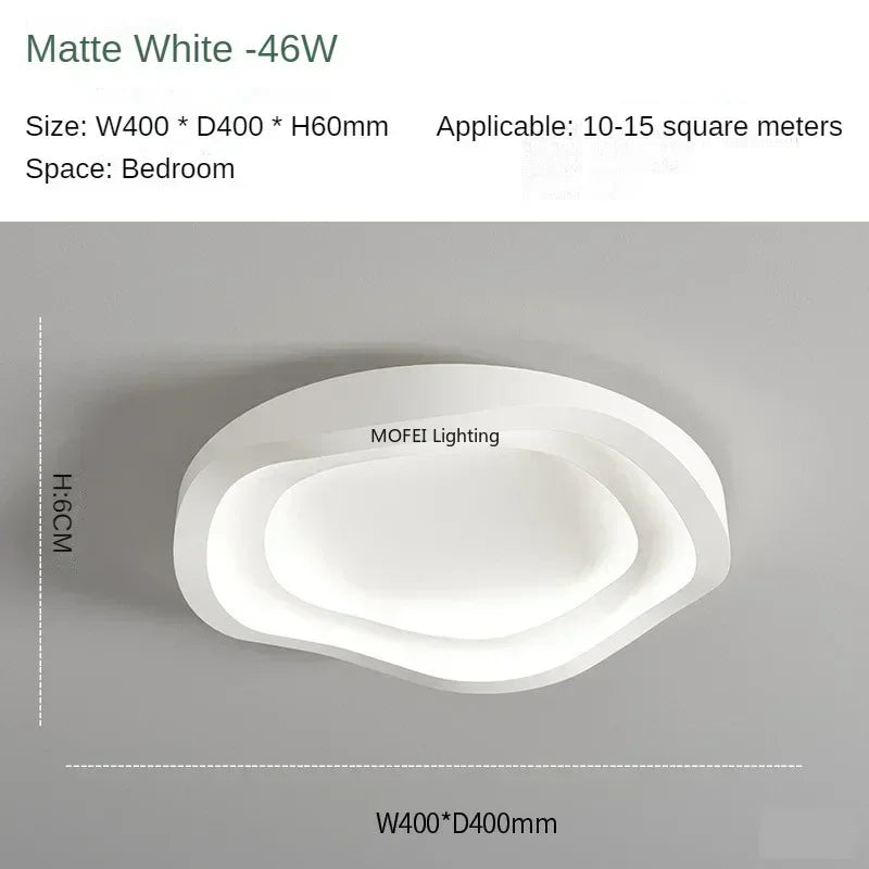 Nordic Minimalista LED Mennyezeti Lámpa – 40–60 cm Dimmelhető