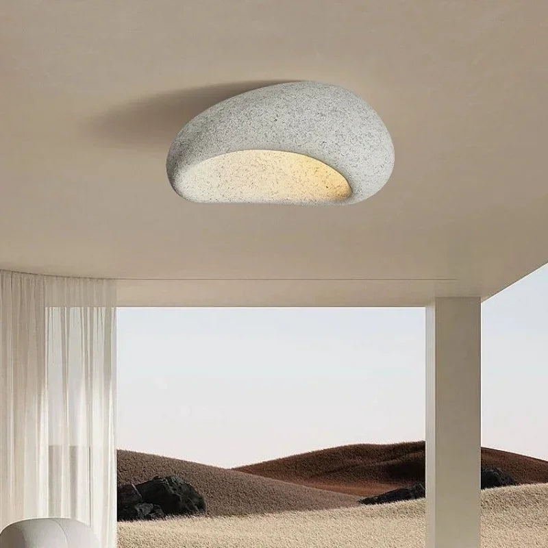 Wabi-Sabi Gyanta Csillár LED – Skandináv Krém Stílus Nappaliba