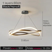 Nagy Gyűrűs LED Csillár – Minimalist Kör Lámpa Nappaliba