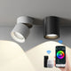 Okos RGBCCT LED Mennyezeti Spotlámpa – 360° Forgatható, Alexa és Google Kompatibilis