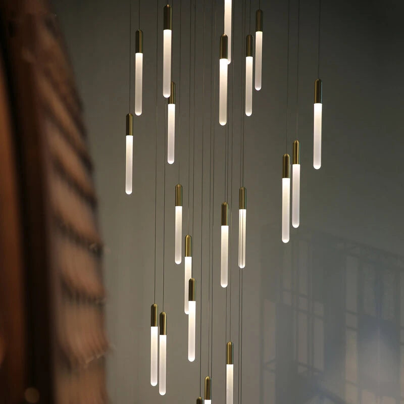 Nordic Alumínium LED Csillár – Lépcsőházi Függő Lámpa 1–30 Fejes