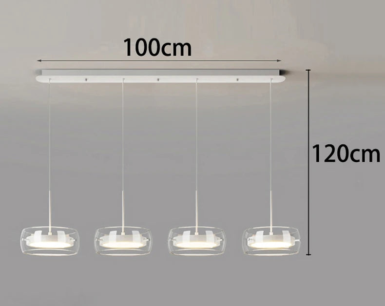 Modern Üveg és Fém Multi-Fejes Csillár – 1–5 Fejes LED Nappaliba