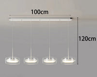 Modern Üveg és Fém Multi-Fejes Csillár – 1–5 Fejes LED Nappaliba