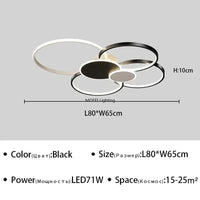 Ultravékony LED Mennyezeti Lámpa – Dimmelhető Nyílt Csillár 58–80 cm