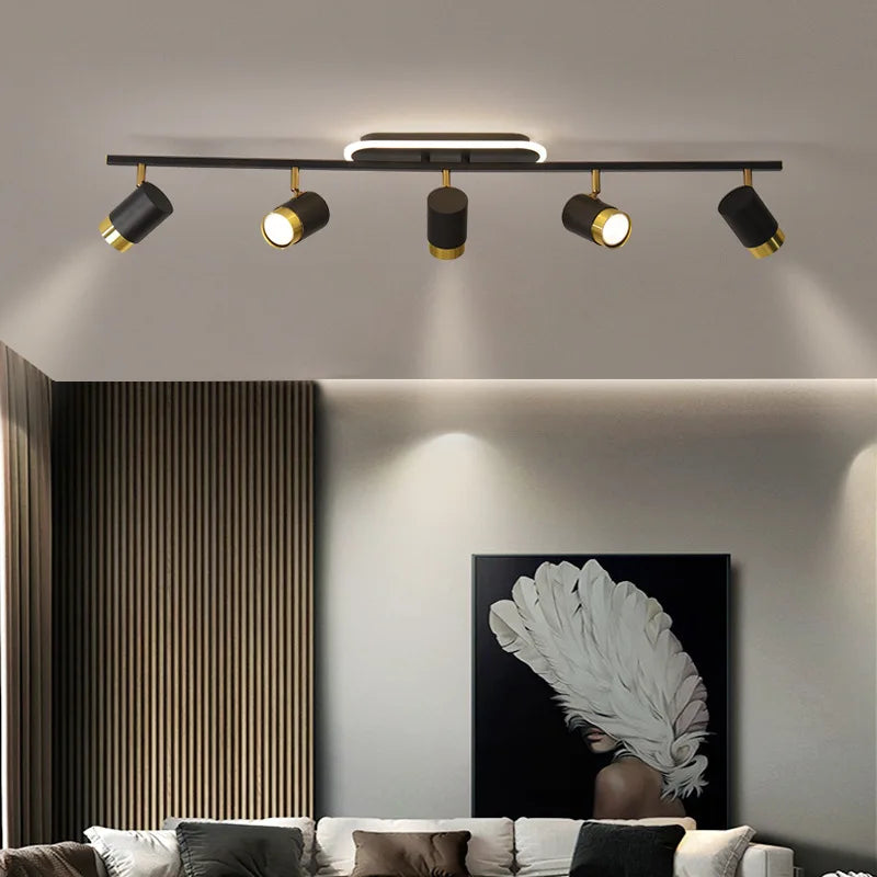 Fekete Fehér LED Csillár Modern – 3-5 Karos Nappaliba Folyosóra