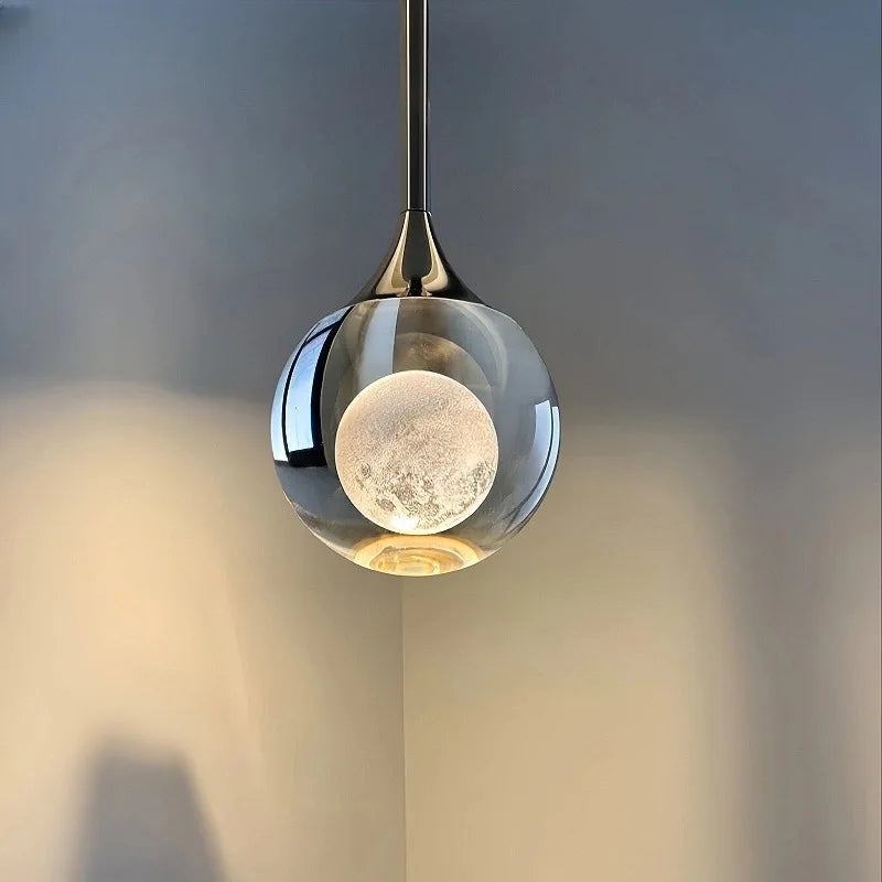 Hold Kristály Függőlámpa LED – Modern Luxus Hálószobába Étkezőbe