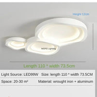 Nordic Minimalista LED Mennyezeti Lámpa – 40–60 cm Dimmelhető