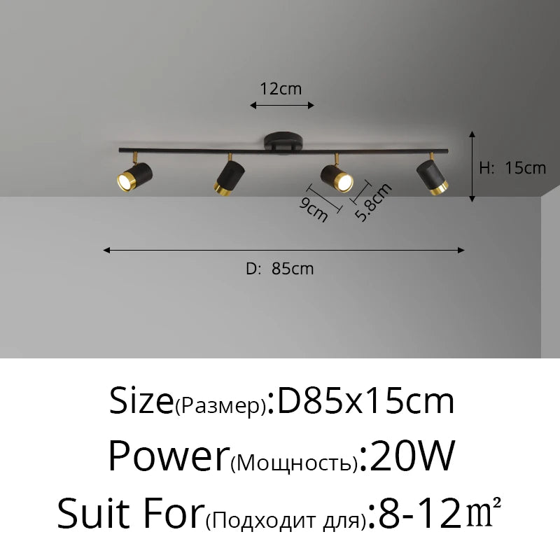 Fekete Fehér LED Csillár Modern – 3-5 Karos Nappaliba Folyosóra