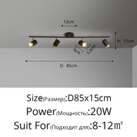 Fekete Fehér LED Csillár Modern – 3-5 Karos Nappaliba Folyosóra