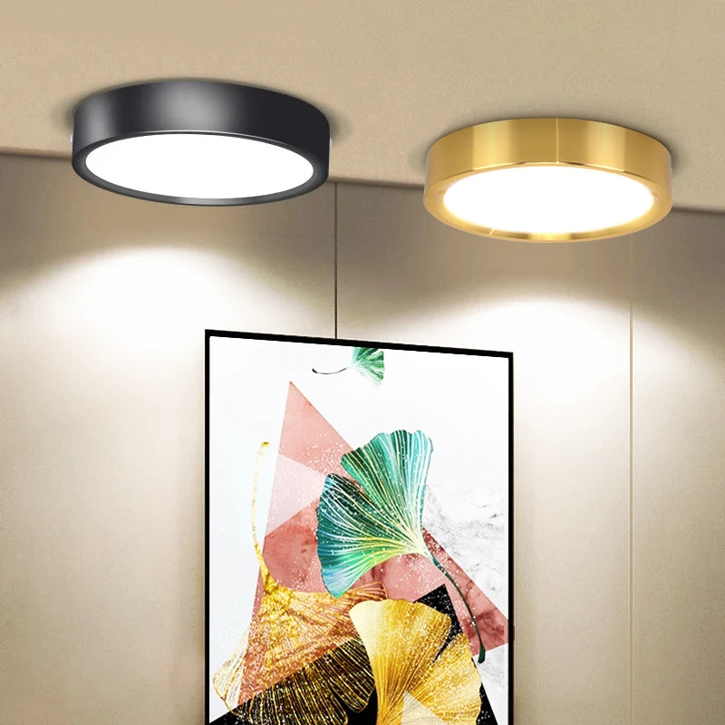 Arany LED Downlight Spotlámpa – Vékony Felületre Szerelt, Háromszinű, 5–25W