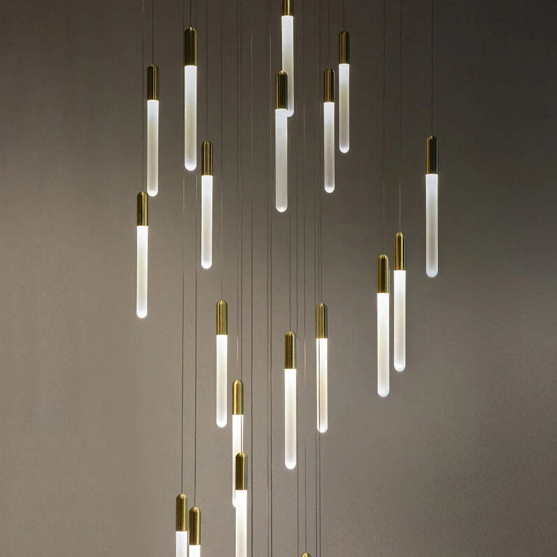 Nordic Alumínium LED Csillár – Lépcsőházi Függő Lámpa 1–30 Fejes