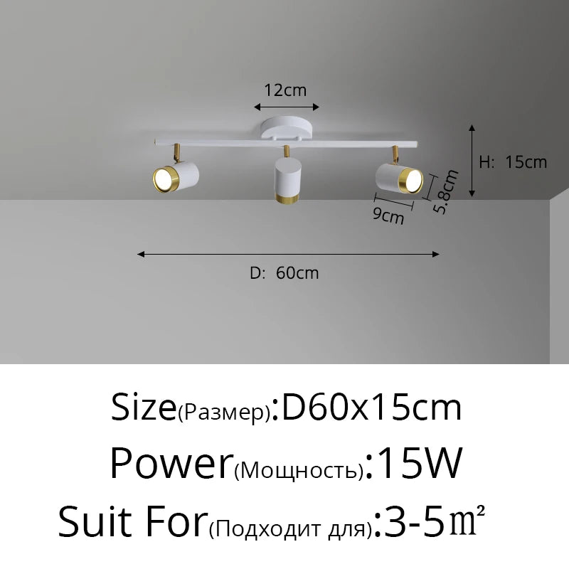 Fekete Fehér LED Csillár Modern – 3-5 Karos Nappaliba Folyosóra