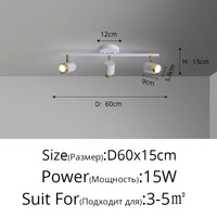 Fekete Fehér LED Csillár Modern – 3-5 Karos Nappaliba Folyosóra