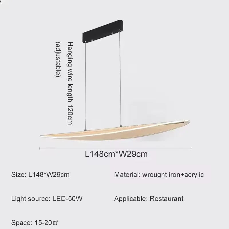 Akril Függő Csillár – Modern LED Bárlámpa Étkezőbe, Bárba és Nappaliba
