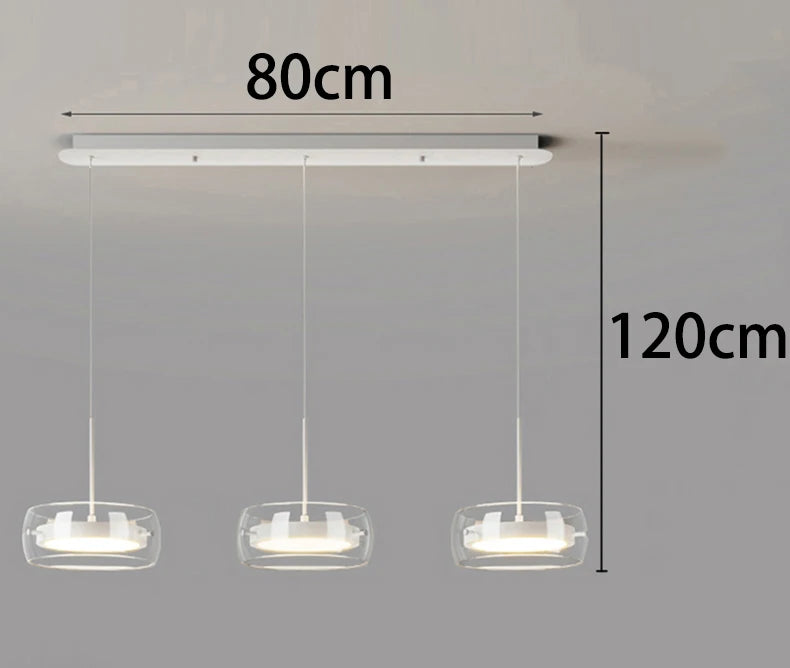 Modern Üveg és Fém Multi-Fejes Csillár – 1–5 Fejes LED Nappaliba