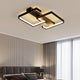 Fekete Dimmelhető LED Mennyezeti Lámpa – Távirányítós Modern Design