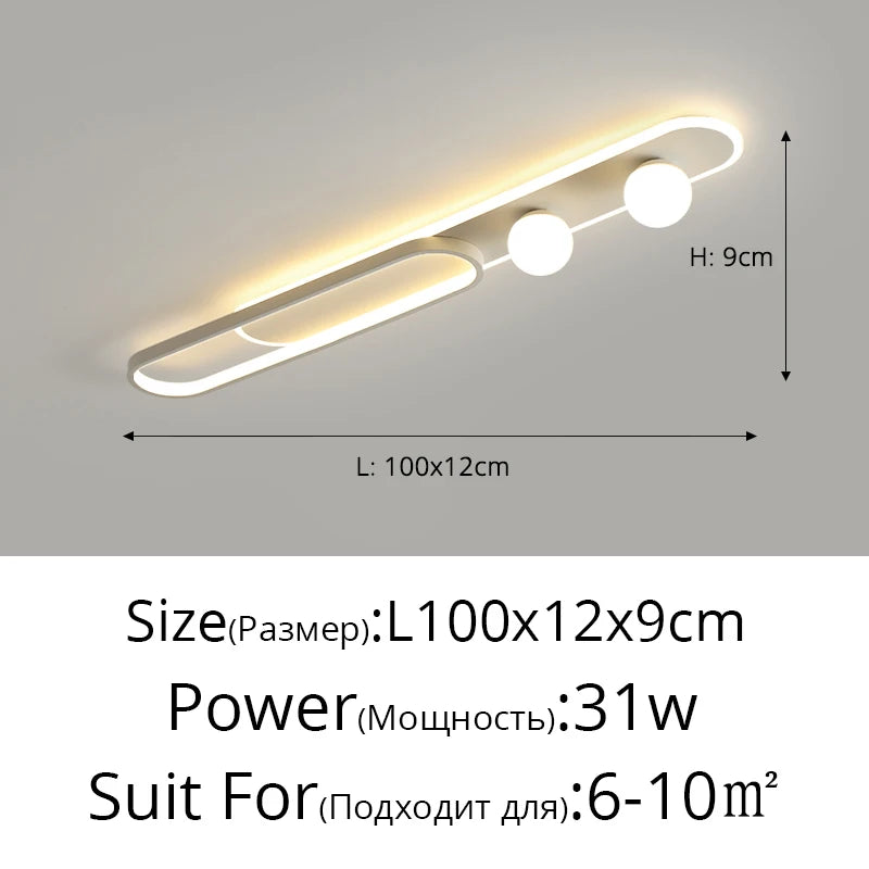 LED Mennyezeti Lámpa Ovális Gömbös – Családi Nappaliba és Konyhába