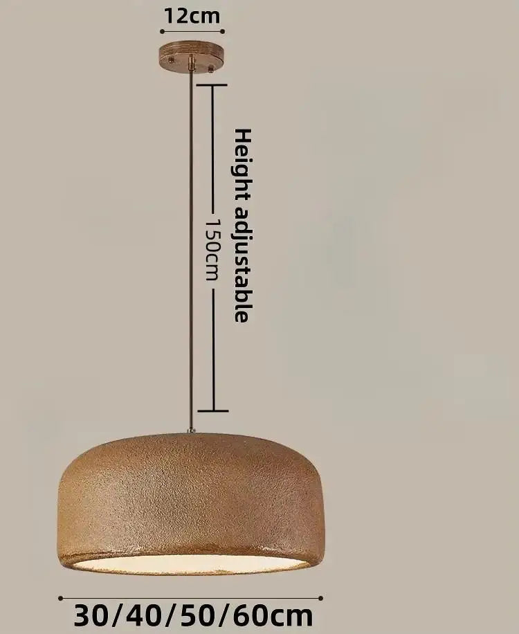 Nordic Wabi-Sabi E27 Függesztő Lámpa – Loft Minimalista Bárba
