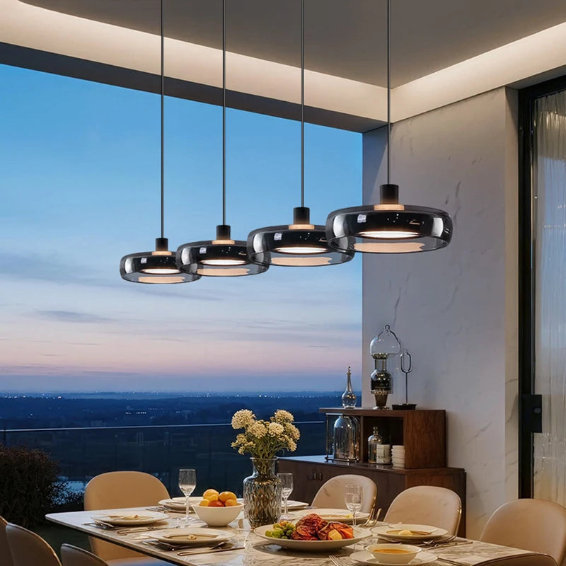 Modern Függőlámpa Étkezőasztal Fölé XL – LED, 1–4 Karos, Táv- és APP-vezérelt