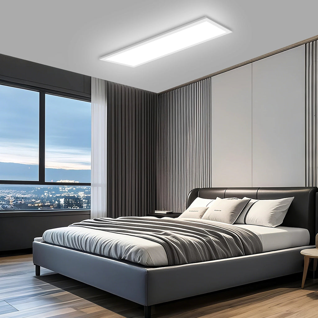 LED Flat Panel Mennyezeti Lámpa – 24W Távirányítós Dimmer, 2400 lm, Nappaliba és Hálószobába