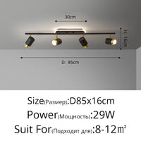 Fekete Fehér LED Csillár Modern – 3-5 Karos Nappaliba Folyosóra