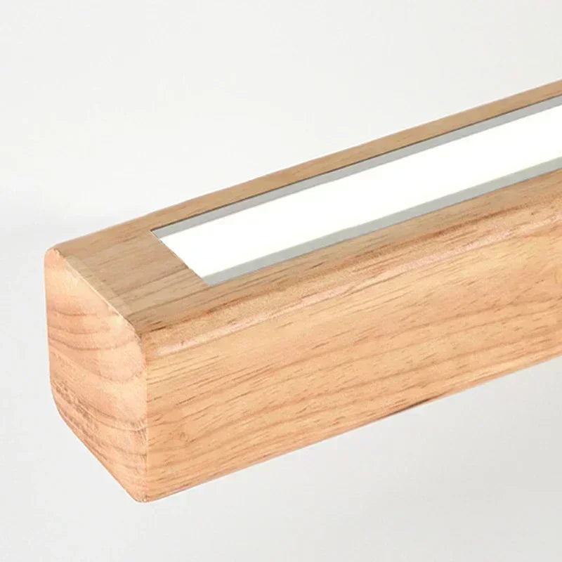 Fa Rúd LED Csillár – Étkezőasztal Függő Lámpa 80–120 cm
