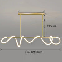 Nordic Arany/Fekete Csillár Étkezőbe – LED, Táv- és APP-vezérelt (110–200 cm)