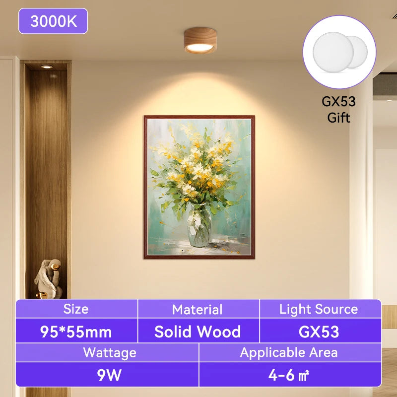 GX53 Fa Downlight LED Mennyezeti Lámpa – Beépíthető Spot