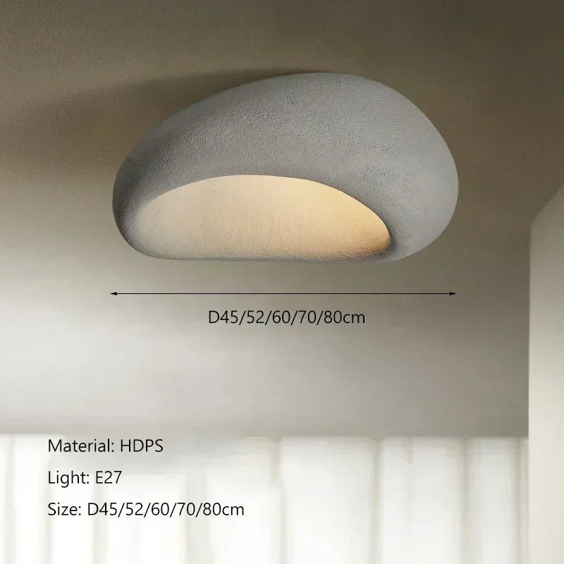 Wabi-Sabi Gyanta Csillár LED – Skandináv Krém Stílus Nappaliba