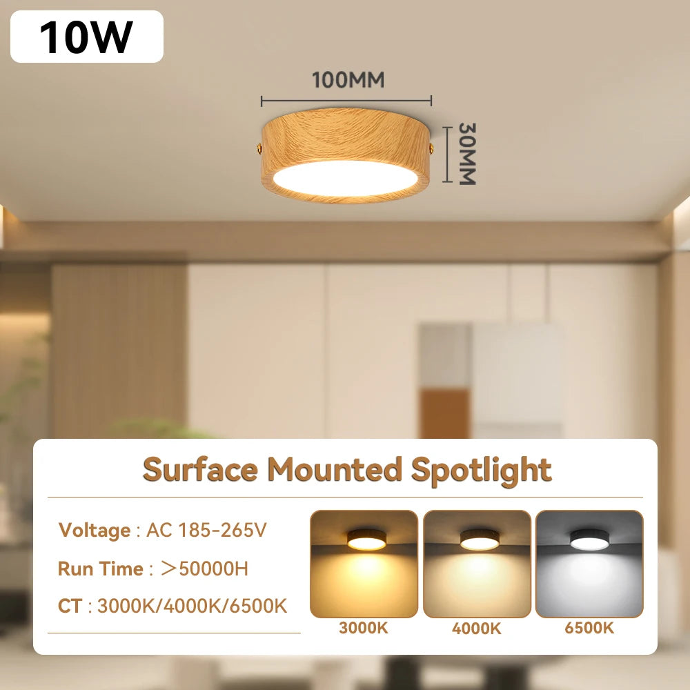 GX53 Fa Downlight LED Mennyezeti Lámpa – Beépíthető Spot