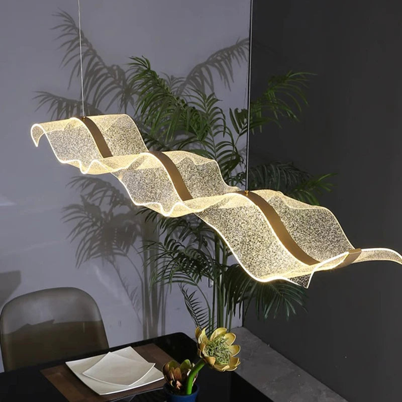 Modern Függőlámpa Nappaliba és Étkezőbe – LED, Táv- és APP-vezérelt (100–220 cm)