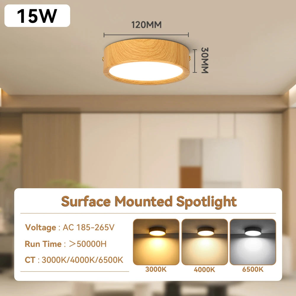 GX53 Fa Downlight LED Mennyezeti Lámpa – Beépíthető Spot