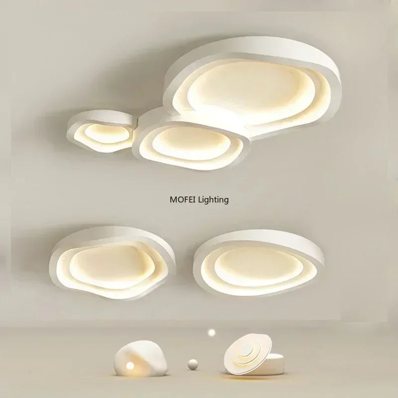 Nordic Minimalista LED Mennyezeti Lámpa – 40–60 cm Dimmelhető