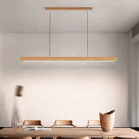 Fa Rúd LED Csillár – Étkezőasztal Függő Lámpa 80–120 cm