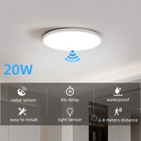Mozgásérzékelős LED Mennyezeti Lámpa – PIR/Radar Szenzoros, Folyosóra