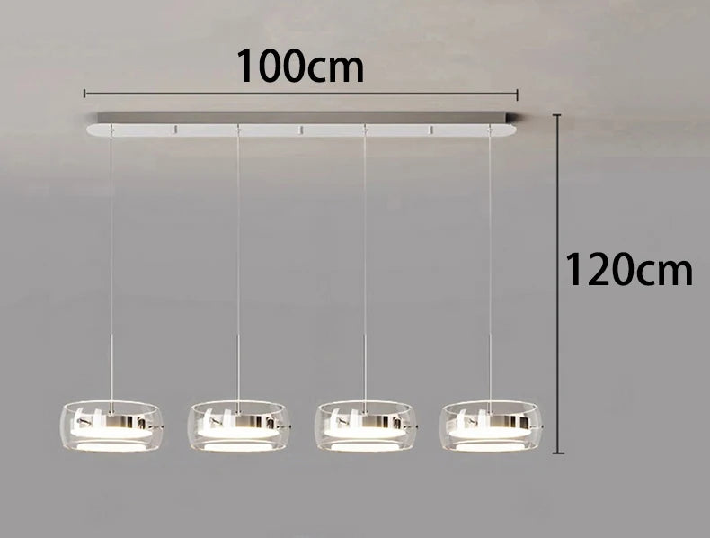 Modern Üveg és Fém Multi-Fejes Csillár – 1–5 Fejes LED Nappaliba