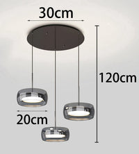 Modern Üveg és Fém Multi-Fejes Csillár – 1–5 Fejes LED Nappaliba