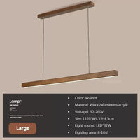 Fa Rúd LED Csillár – Étkezőasztal Függő Lámpa 80–120 cm