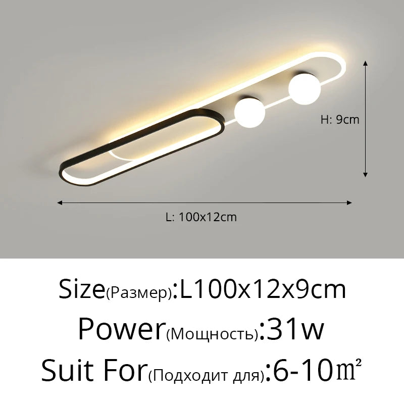 LED Mennyezeti Lámpa Ovális Gömbös – Családi Nappaliba és Konyhába