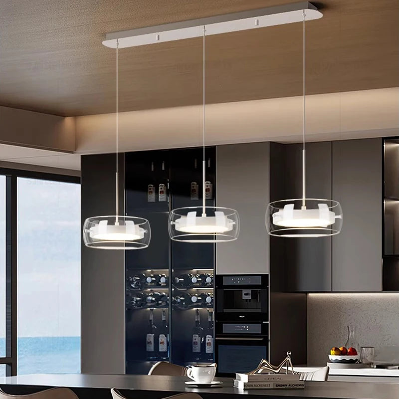 Modern Üveg és Fém Multi-Fejes Csillár – 1–5 Fejes LED Nappaliba