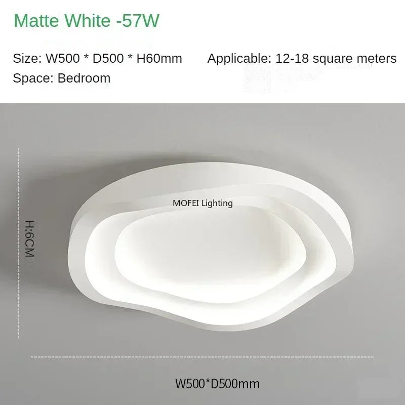Nordic Minimalista LED Mennyezeti Lámpa – 40–60 cm Dimmelhető