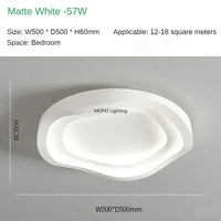 Nordic Minimalista LED Mennyezeti Lámpa – 40–60 cm Dimmelhető