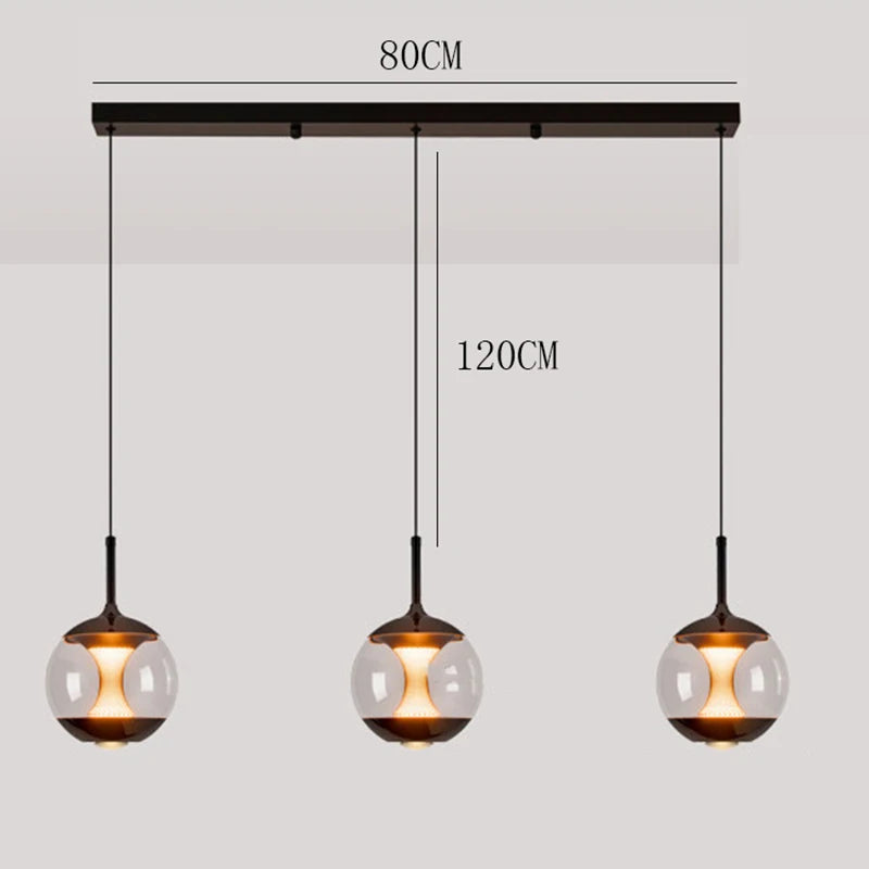 Modern Függőlámpa Étkezőasztal Fölé Kompakt – LED, 1–3 Karos