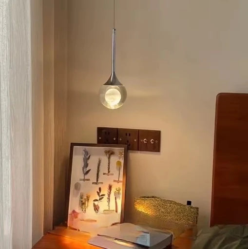 Hold Kristály Függőlámpa LED – Modern Luxus Hálószobába Étkezőbe