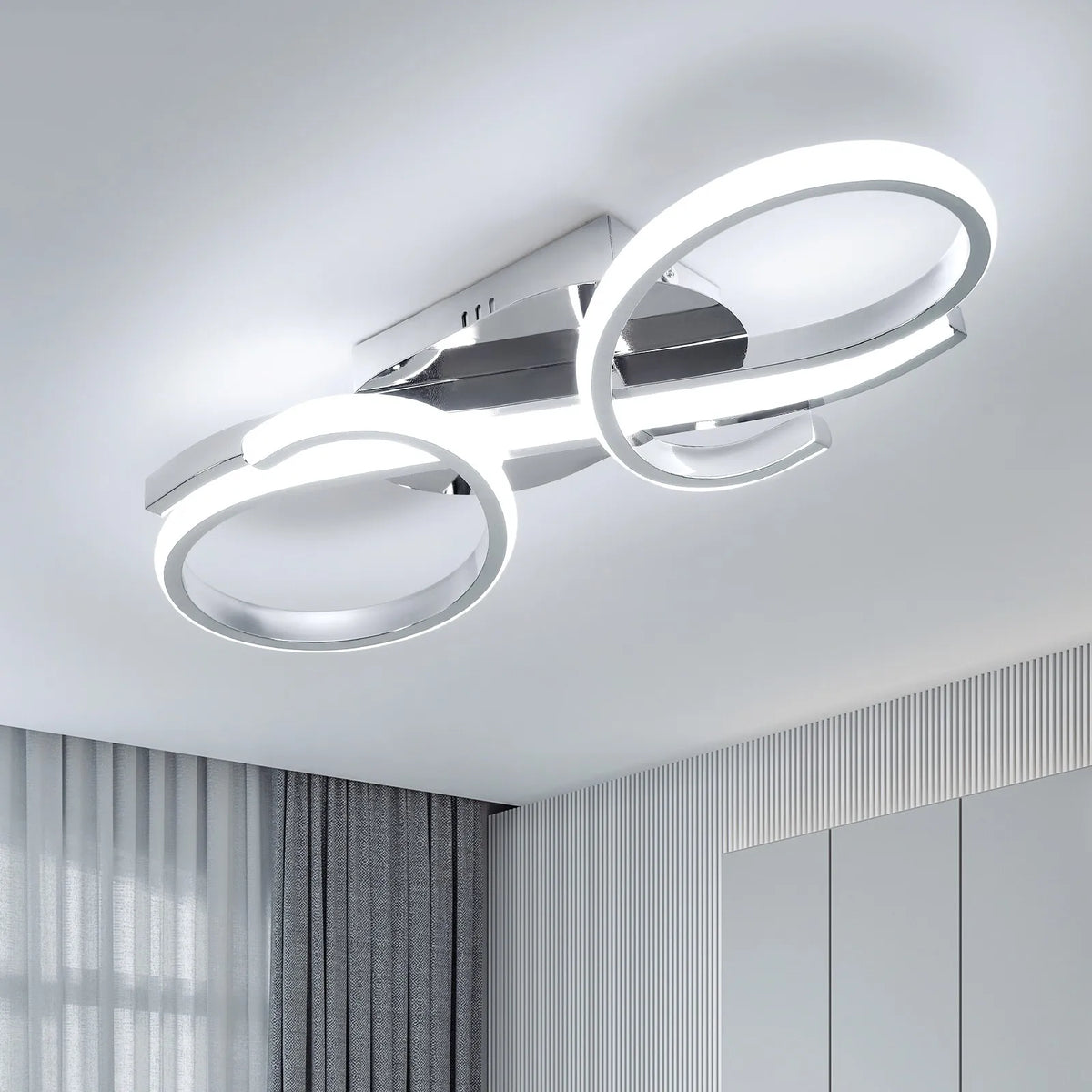 Geometriai LED Csillár – 36W Kreativ Formájú Akril Nappaliba
