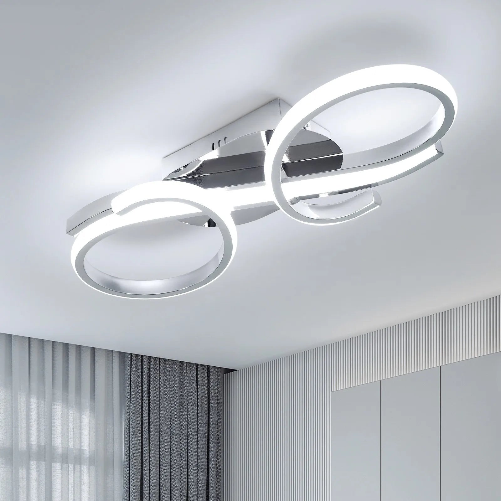 Geometriai LED Csillár – 36W Kreativ Formájú Akril Nappaliba