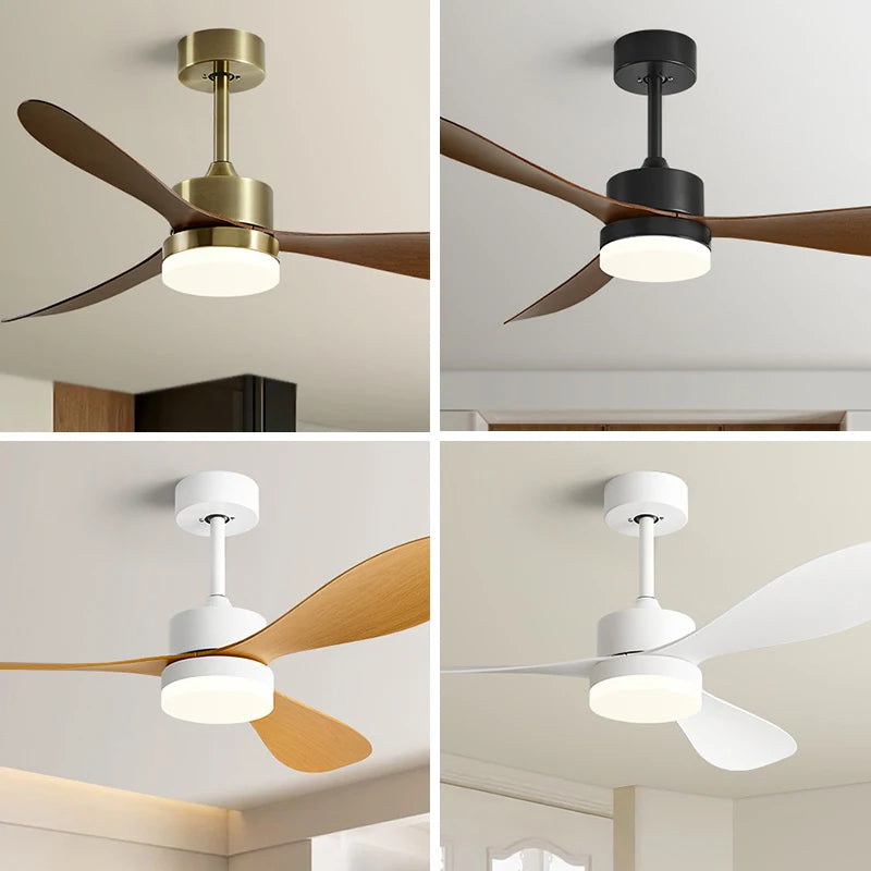 Ipari Retro Mennyezeti Ventilátor Lámpával – DC Motor, Távirányítóval