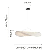Nordik Kerek Függő Csillár – Modern LED Lámpa Étkezőbe és Nappaliba, 6 Méretben